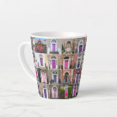 Portes roses et violettes de Dublin Latte Mug (Angle gauche)