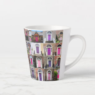 Portes roses et violettes de Dublin Latte Mug
