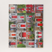 Portes rouges de Dublin Irlande Jigsaw Puzzle (Vertical)