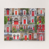 Portes rouges de Dublin Irlande Jigsaw Puzzle (Horizontal)