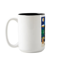 Portes sont mon jambage | Mug Art Déco à blocs de