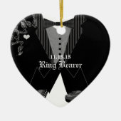 Porteur de bague Disco Mariage Ornement de Noël (Devant)