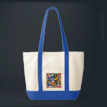 Portez la tradition : Sac fourre-tout des symboles<br><div class="desc">Embrassez l'esprit de foi et l'héritage avec notre Sac fourre-tout de symboles juifs "Portez la Tradition". Orné de symboles iconiques tels que l'Étoile de David, la menorah et le hamsa, ce sac fourre-tout est plus qu'un carryal, c'est une célébration visuelle de la tradition juive. Sûr, spacieux et élégant, il fusionne...</div>