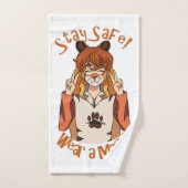 Portez un Masque ! (Serviette à main)