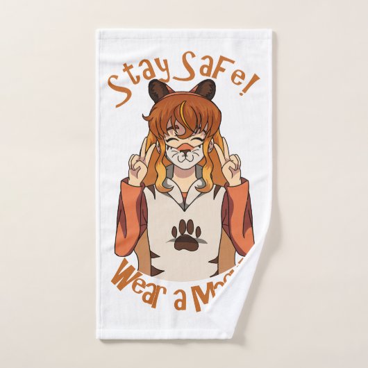 Portez un Masque ! (Serviette à main)