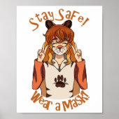Portez un masque! Poster (Devant)