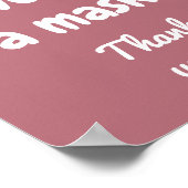 Portez une affiche Masque (Coin)