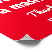 Portez une affiche Masque (Coin)