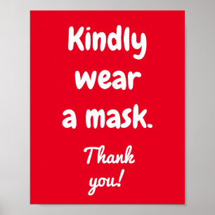 Portez une affiche Masque