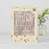 Portez votre Pantalon de fête Confetti Invitation (Debout devant)