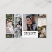 Portfolio Collage QR Code Professionele Fotografie Visitekaartje (Voorkant)