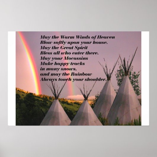 Portfolio of Small Cherokee Blessing Poster (Voorkant)