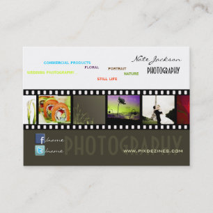 Portfolio visitekaartjes foto's sjabloon