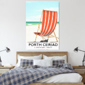 Porth Ceiriad Wales Beach Canvas Afdruk (Insitu (Slaapkamer))