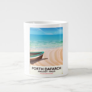 Porth Dafarch, Anglesey Welsh strand poster Extra Grote Beker