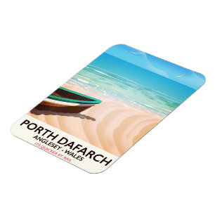 Porth Dafarch, Anglesey Welsh strand poster Magneet