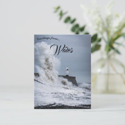 Porthcawl Lighthouse Bridgend County Borough Wales Briefkaart (Staand voorkant)