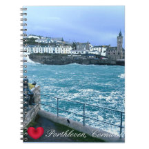 Porthleven Clocktower + Wachten op visbrokkunst