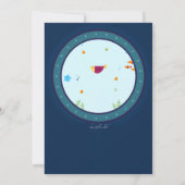 Porthole aan de uitnodiging van het Zee (Achterkant)