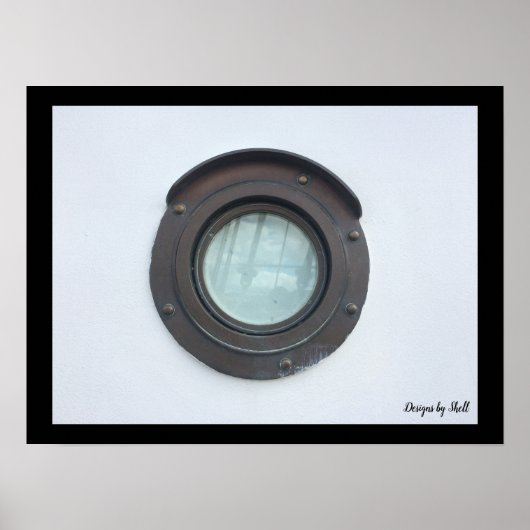 Porthole schip poster (Voorkant)