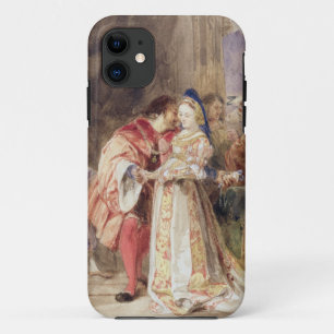 Portia en Bassanio, c.1826 (m/c, bruine inkt, carr iPhone 11 Hoesje