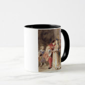 Portia en Bassanio, c.1826 (m/c, bruine inkt, carr Mok (Voorkant rechts)