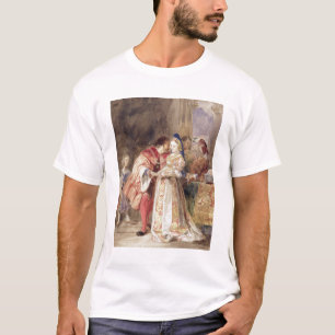 Portia en Bassanio, c.1826 (m/c, bruine inkt, carr T-shirt
