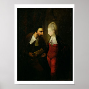 Portia en Shylock uit 'The Merchant of Venice' A Poster