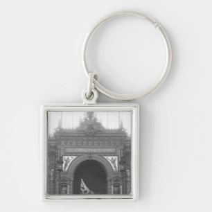 Portico van keramiek sleutelhanger