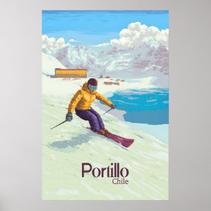 Portillo Chili Ski Resort Reisposter Poster