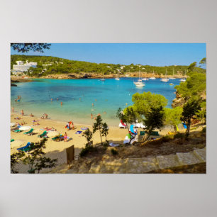 Portinatx Ibiza Strand Turkoois Water Poster