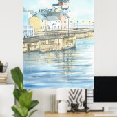 Portishead Marina Poster (Thuiskantoor)