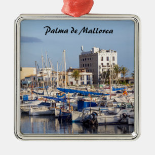 Portixolmarina bij de schemering - Palma de Mallor Metalen Ornament