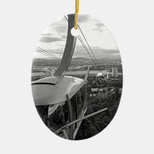 Portland Aerial Tram Keramisch Ornament (Voorkant)