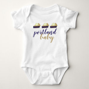 Portland Baby Oregon Marionberry Berry Pie Slice Romper