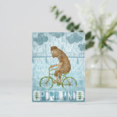 Portland Bigfoot Briefkaart (Staand voorkant)