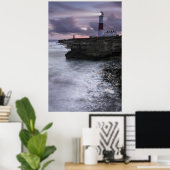 Portland Bill All Lit Up Poster (Thuiskantoor)