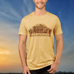 Portland Black Skyline grafisch T-shirt