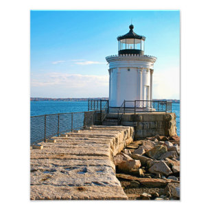 Portland Breakwater Lighthouse, Maine Foto Afdruk