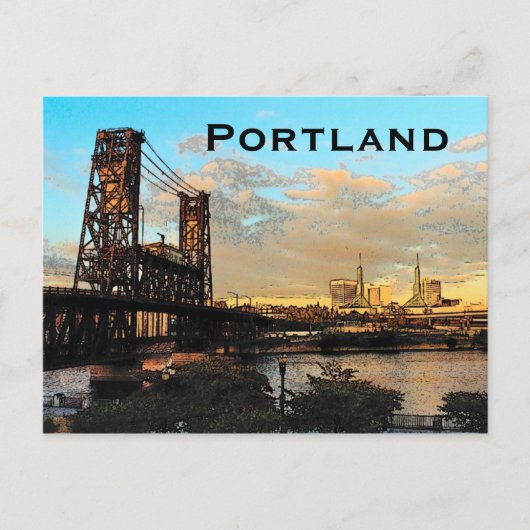 Portland Bridge Briefkaart (Voorkant)
