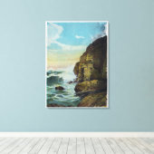 Portland Bridge Cantilever en Operations Canvas Afdruk (Insitu (Houten vloer))