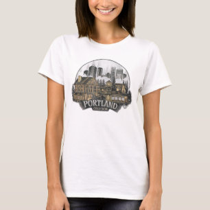 Portland City Oregon Verenigde Staten T-shirt
