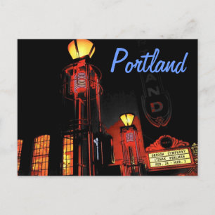 Portland en carte postale de nuit