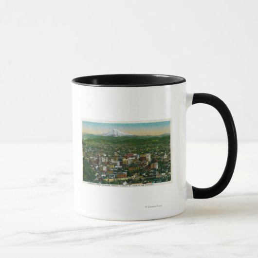 Portland en Mt. Hood op afstand Mok (Rechts)