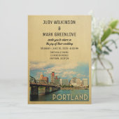 Portland Faire-part de mariage Oregon (Debout devant)