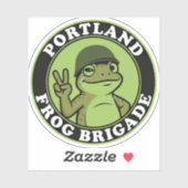 Portland Frog Brigade Sticker (Feuille)