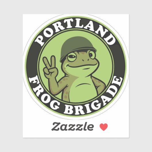 Portland Frog Brigade Sticker (Vel)