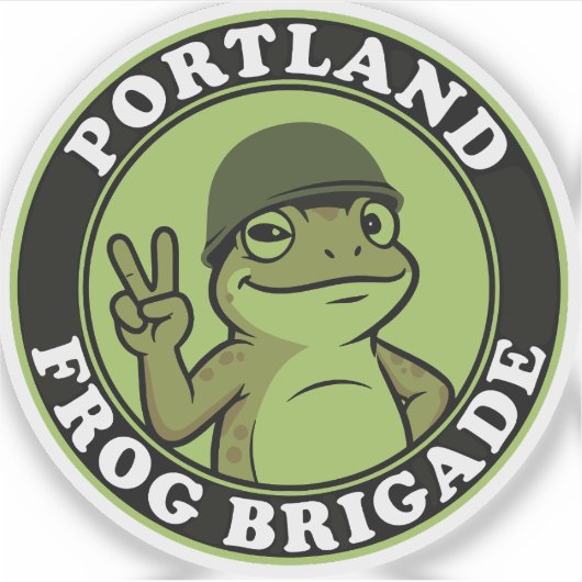 Portland Frog Brigade Sticker (Devant)