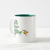 Portland Frog Protest Anti ICE  Tweekleurige Koffiemok (Voorkant links)