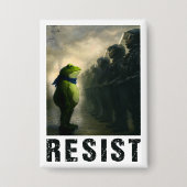 Portland Frog Protest Button (Voorkant)